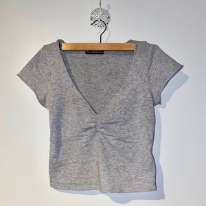 BRANDY MELVILLE Gina top in light grey